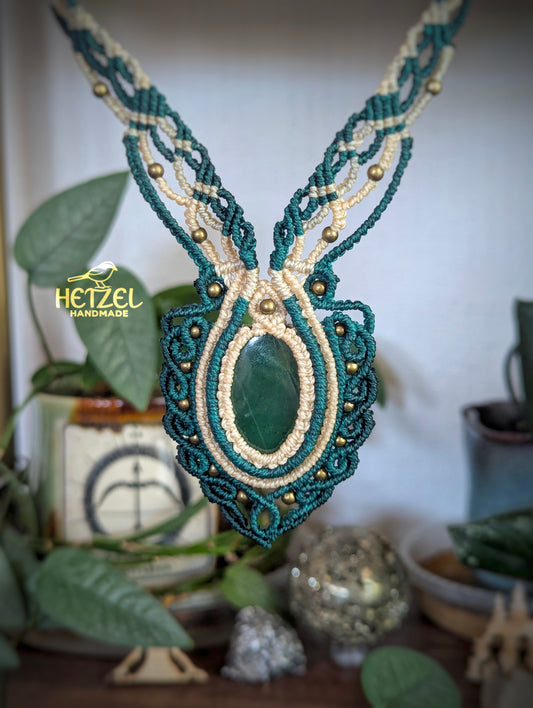 Briarwork – Aventurine Micromacrame Necklace