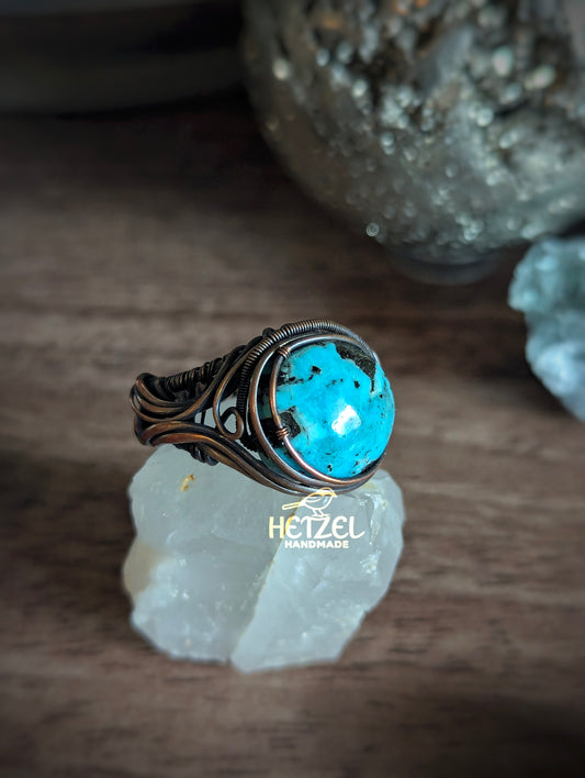 Sylvan Essence – Turquoise Wire Wrapped Ring