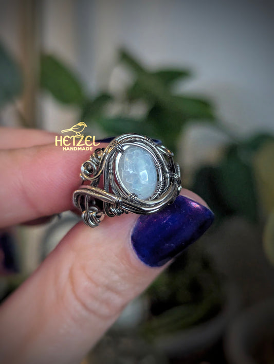 Moonwake - Australian Opal Wire Wrapped Ring